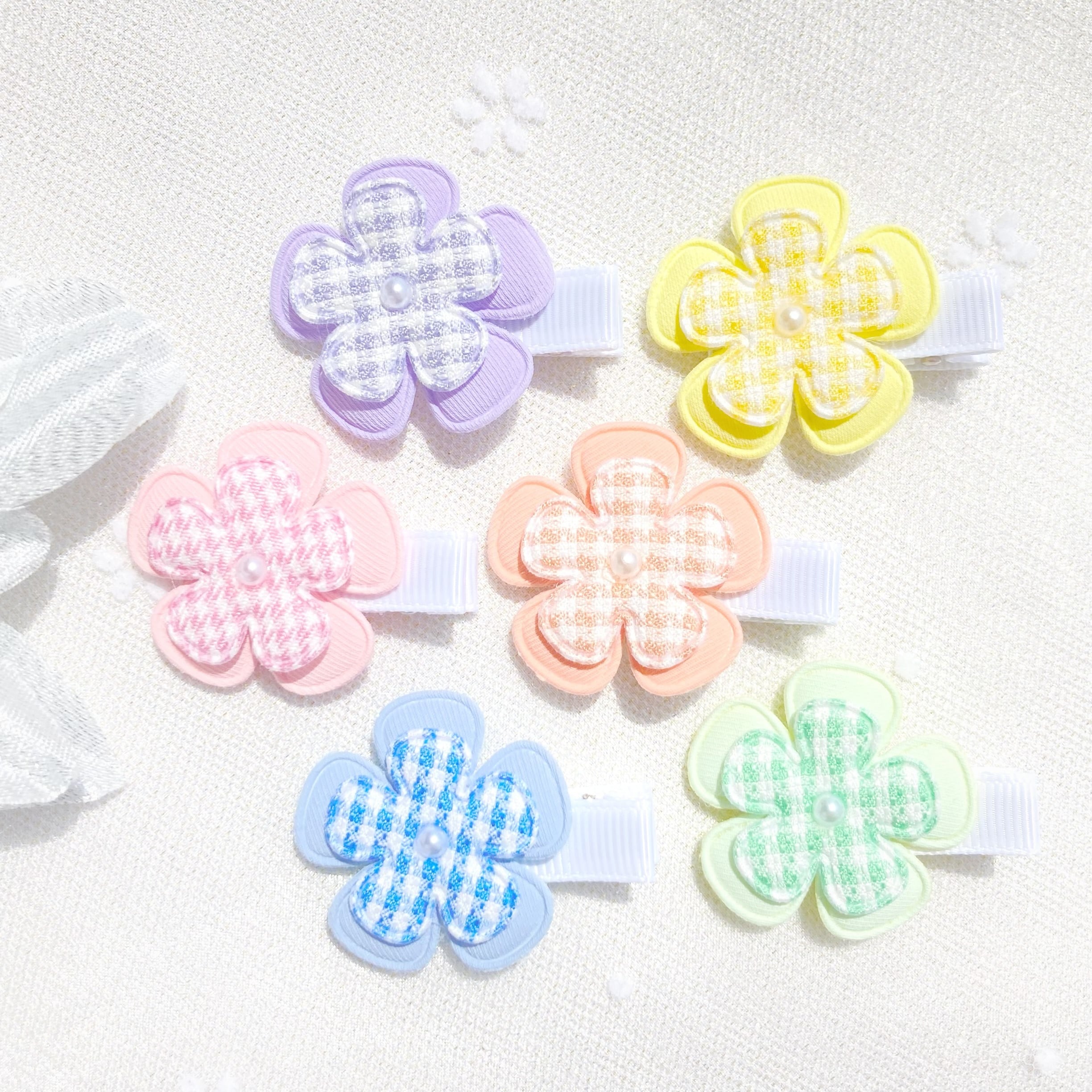 ふりる♡ハート♡ベビーヘアクリップ　ヘアゴム 8dd038075b87212efa008a5dad9b5a