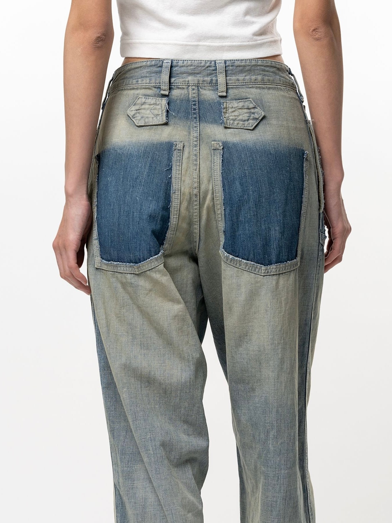 ミハラヤスヒロ Broken Layered Denim Pants デニム 26SS】Maison MIHARA YASUHIRO ミハラヤスヒロ / デニムパンツ