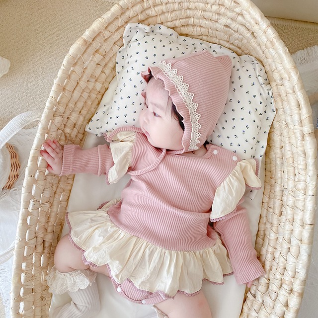 オータムスリーブロンパース オールインワン ロング コットン 秋物 超面白いベビーショップ78069488499