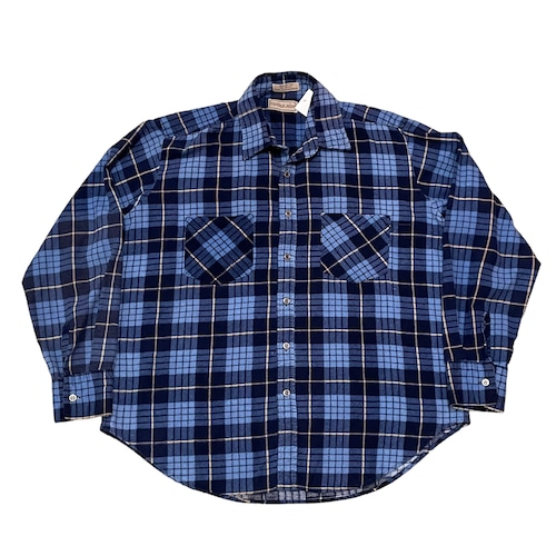 80s TIMBER RUN print flannel shirt