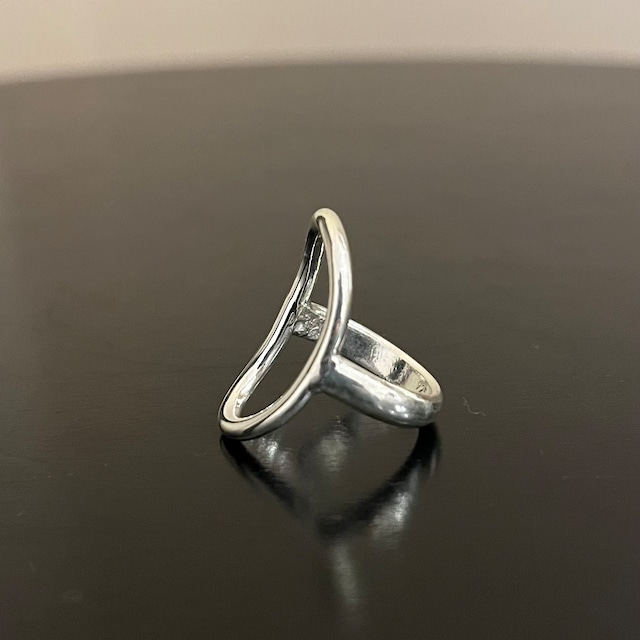 Silver circle ring from Mexico