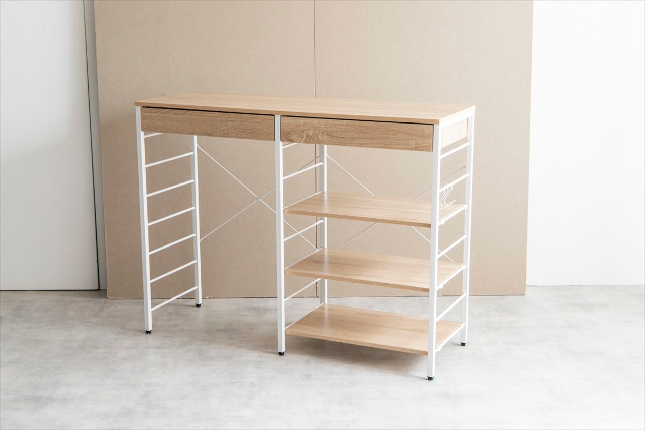 【幅120cm】Cammy ゴミ箱上レンジラック