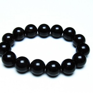 モリオン 黒水晶 ブレスレット 14mm 一点物 メール便可 [M便 1/10] 111-46356