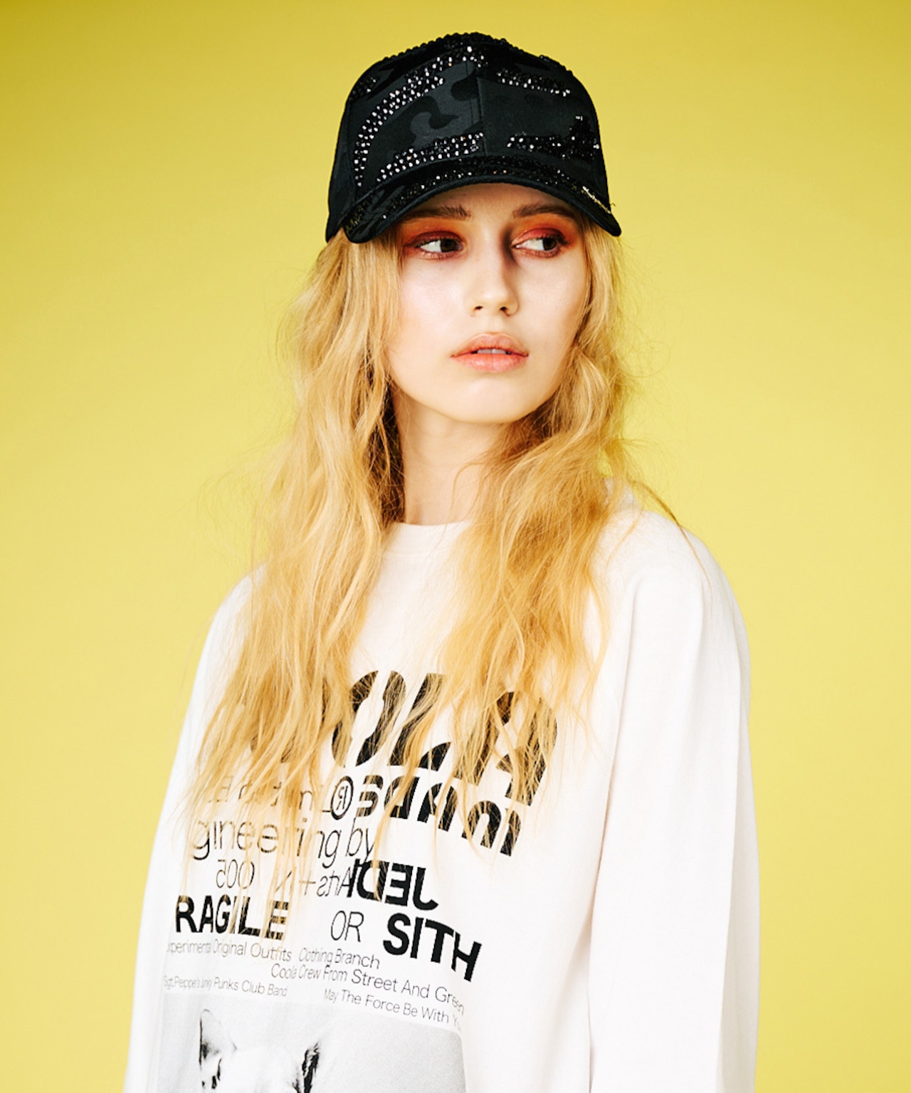 ハートロゴラインストーンCAP CQ-48506