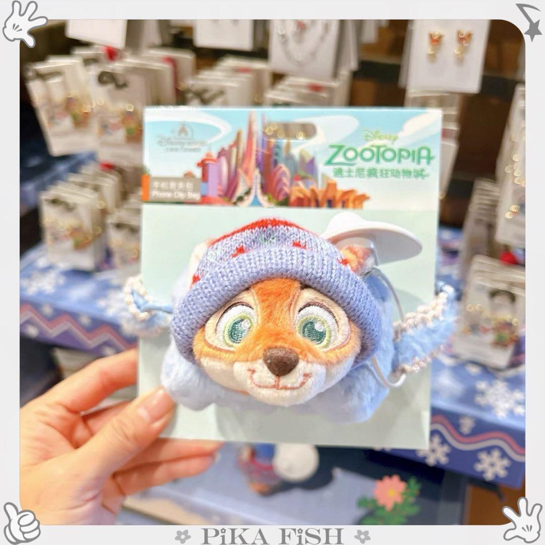 上海】ニック ズートピア ぬいぐるみキーホルダー 上海ディズニー