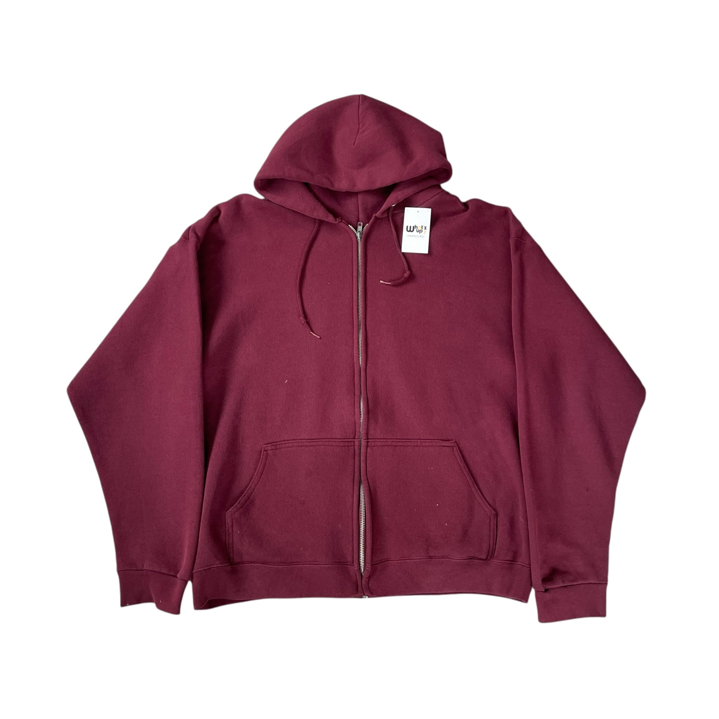 90s PRO SPIRIT SELECT SWEATS zip up hoodie"Bordeaux"
