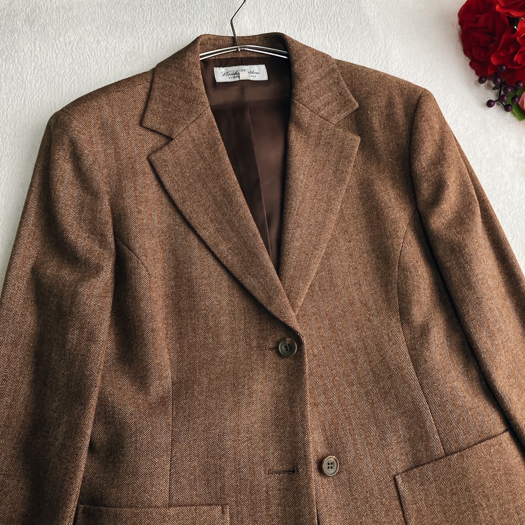美品】Brooks Brothers ブルックスブラザーズ☆ヘリンボーン ウール