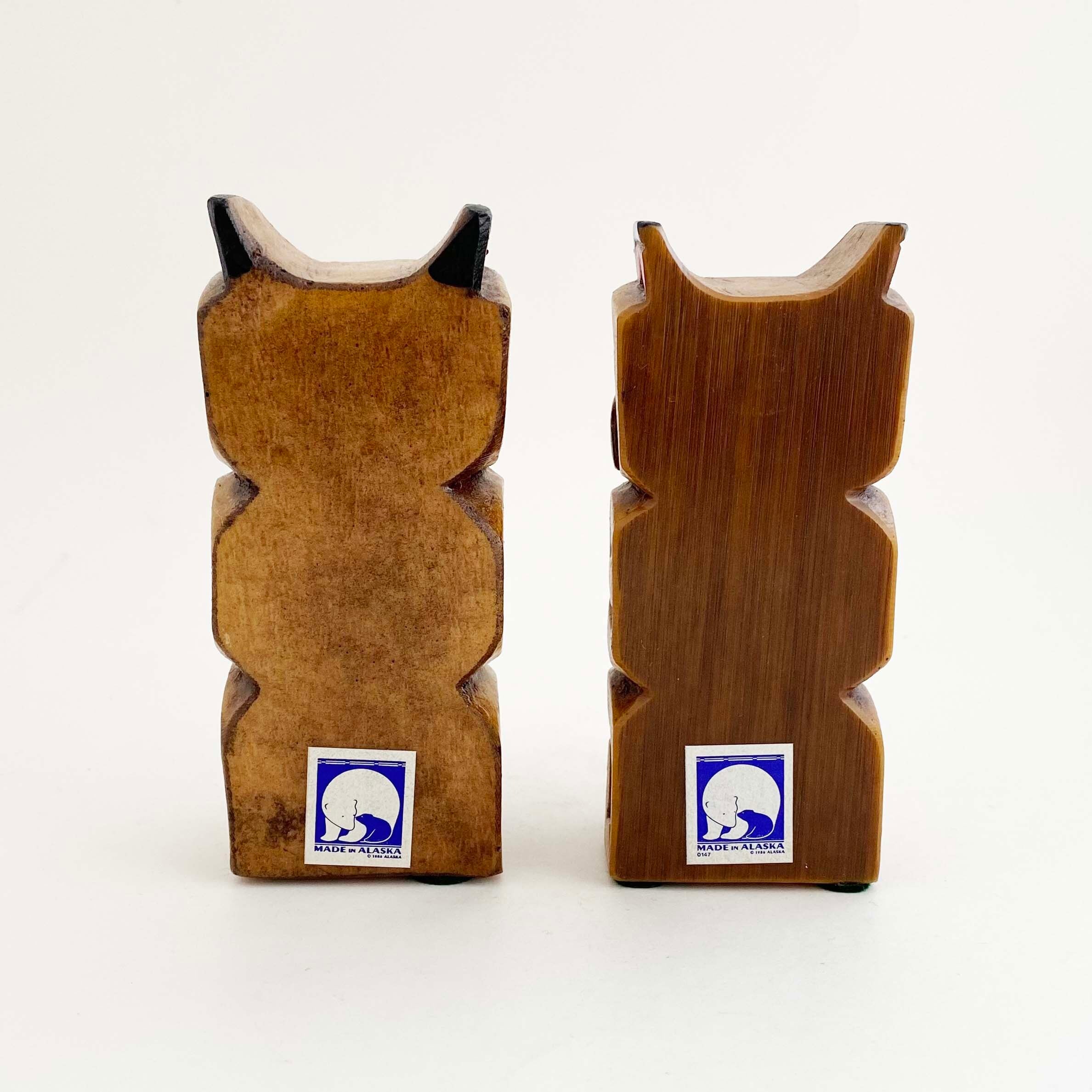 ヴィンテージ・トーテムポール（熊12cm）