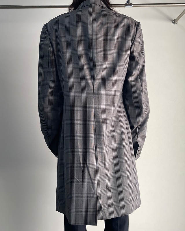 【90s dries van noten】classic check chester coat