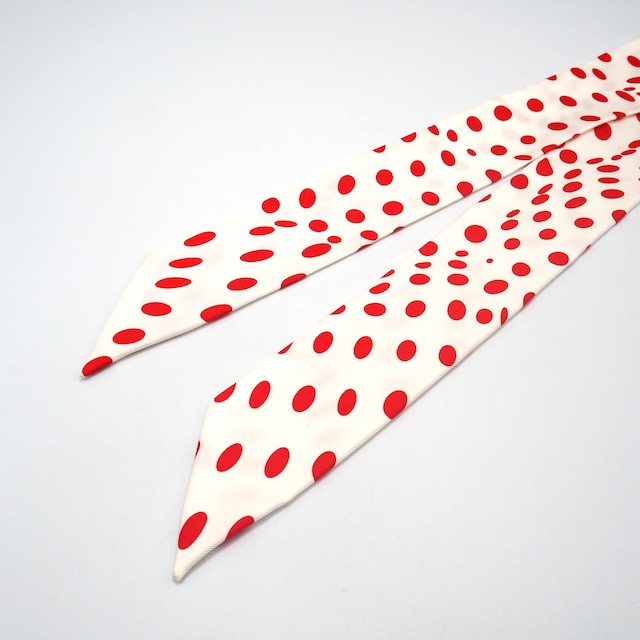 3/20掲載 HERMES ドット柄 ツイリー スカーフ Hola Flamenca エルメス