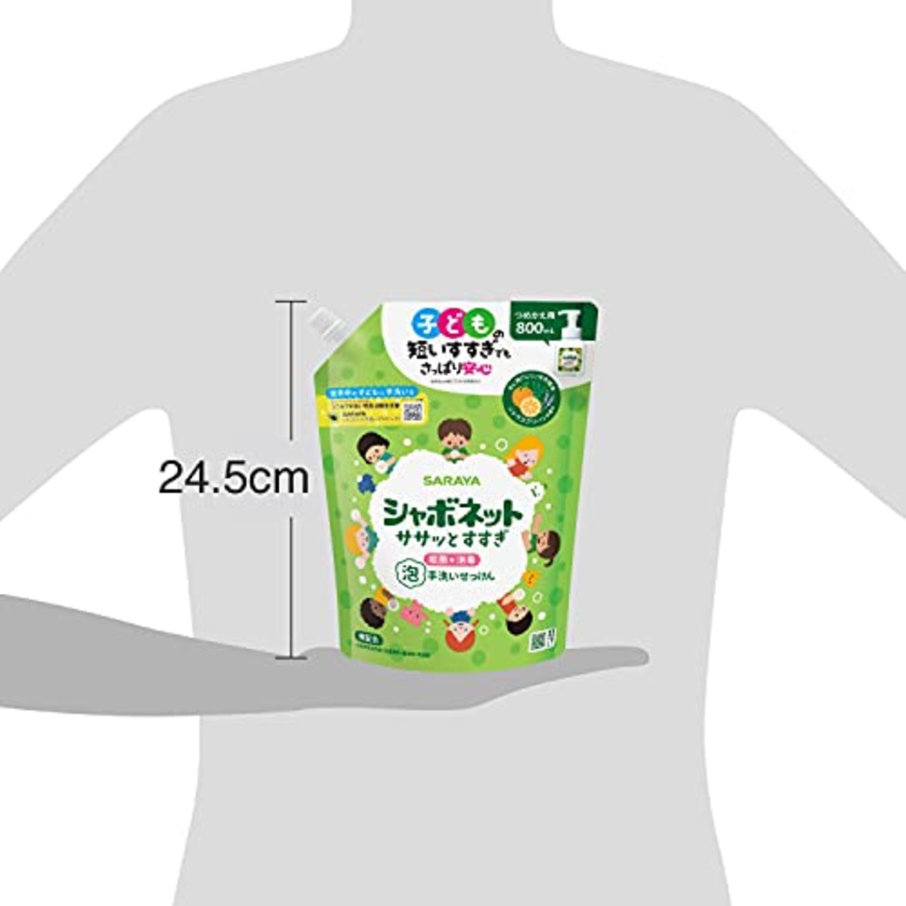 東京サラヤ シャボネット ササッとすすぎ 泡手洗いせっけん 詰替用800ml