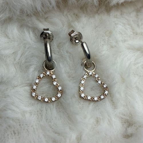フォリフォリハート925 シルバーピアス #630
