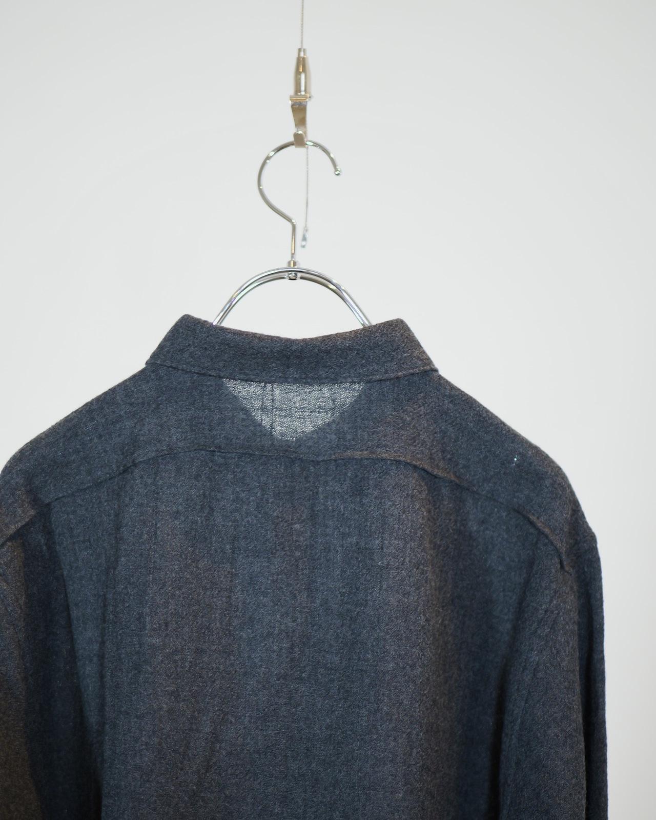 METHO - Single yoke shirt / charcoal