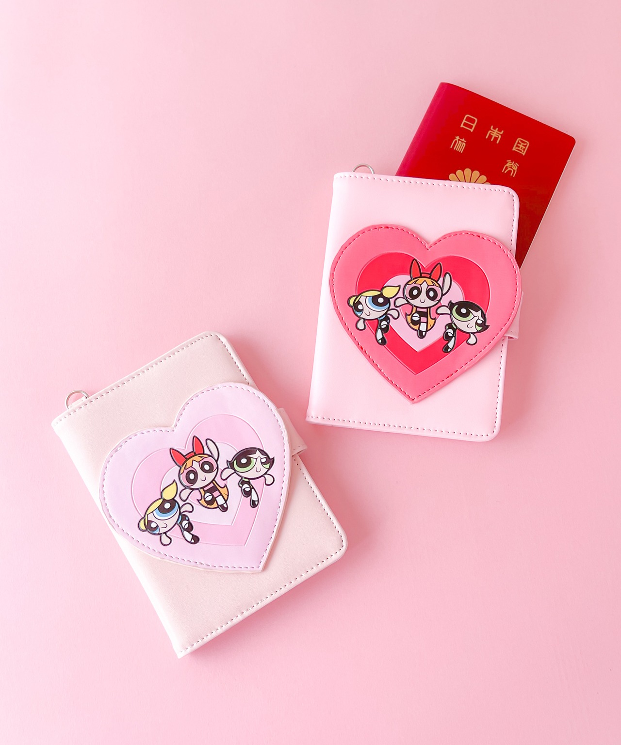 F268083_The Powerpuff Girls×Flapper ハートパスポートケース - 1