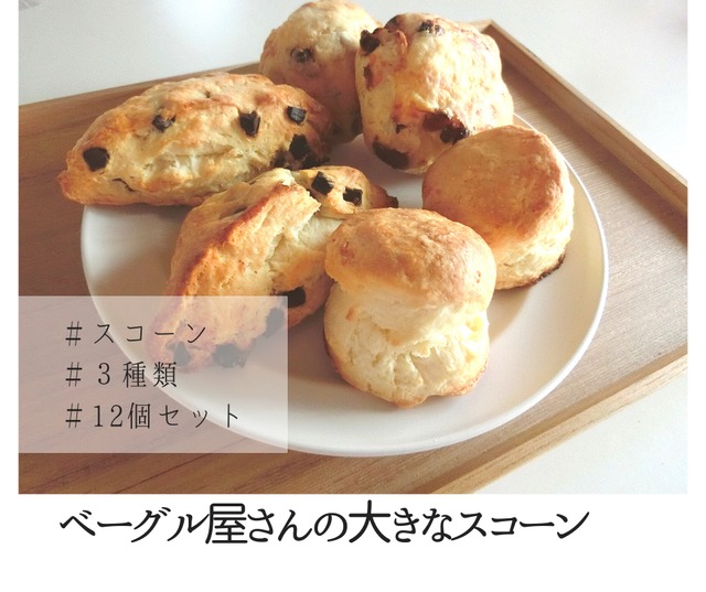 10 スコーン人気３種 12個セット Kukuna Bagel