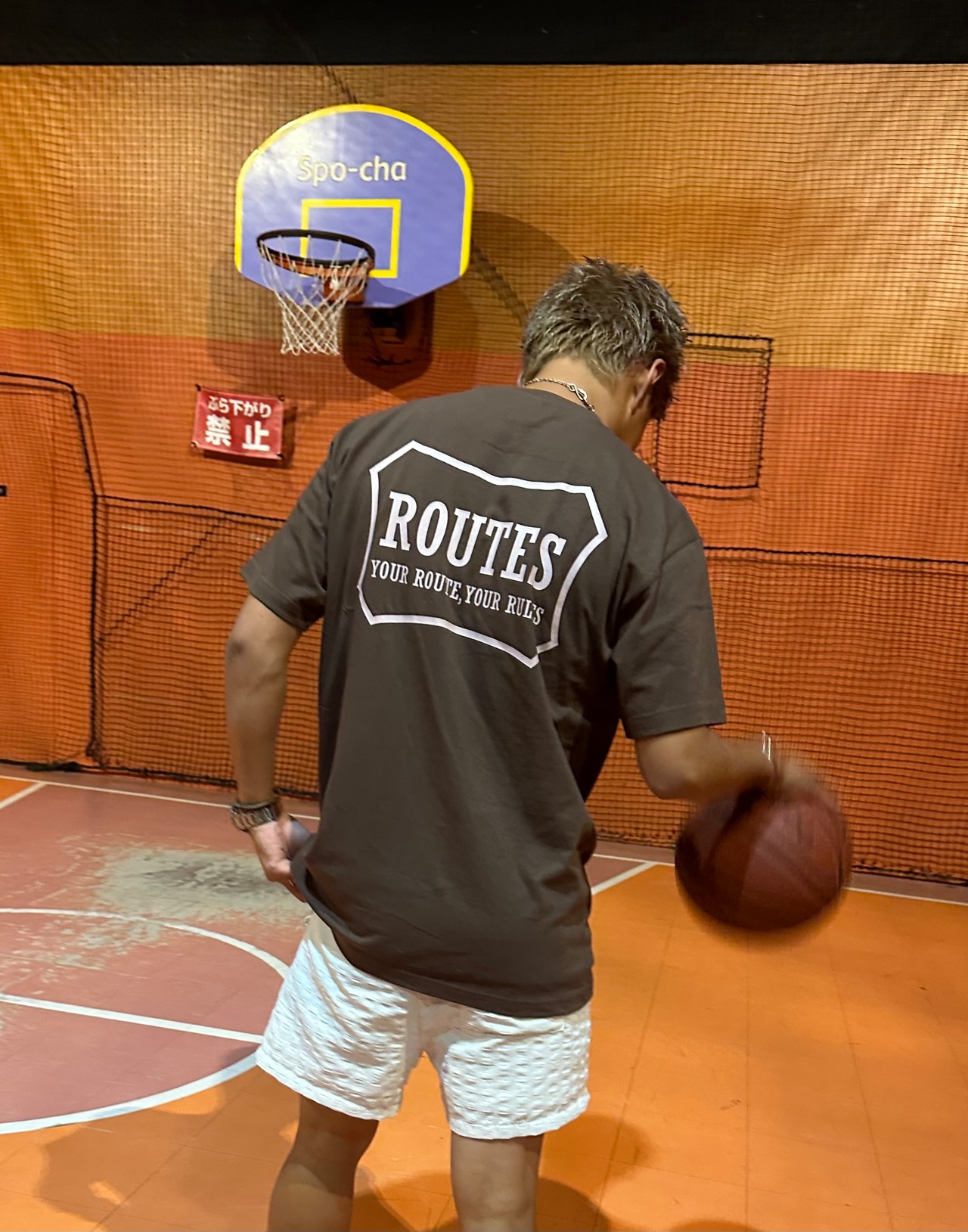 ROUTES LOGO TEE /ブラウン