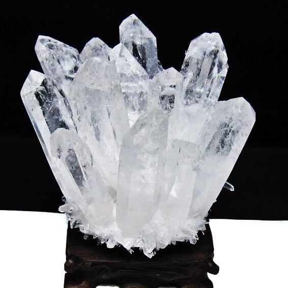 1.2Kg 水晶 クラスター 水晶 原石 台座付属 一点物 182-8365