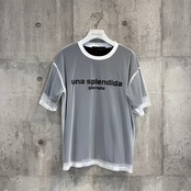 MXB149EA チュールレイヤードプリントTシャツ