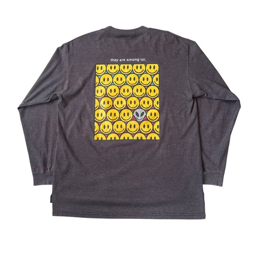 1990s ALIEN NATHION "Smily Face" L/S T-shirt