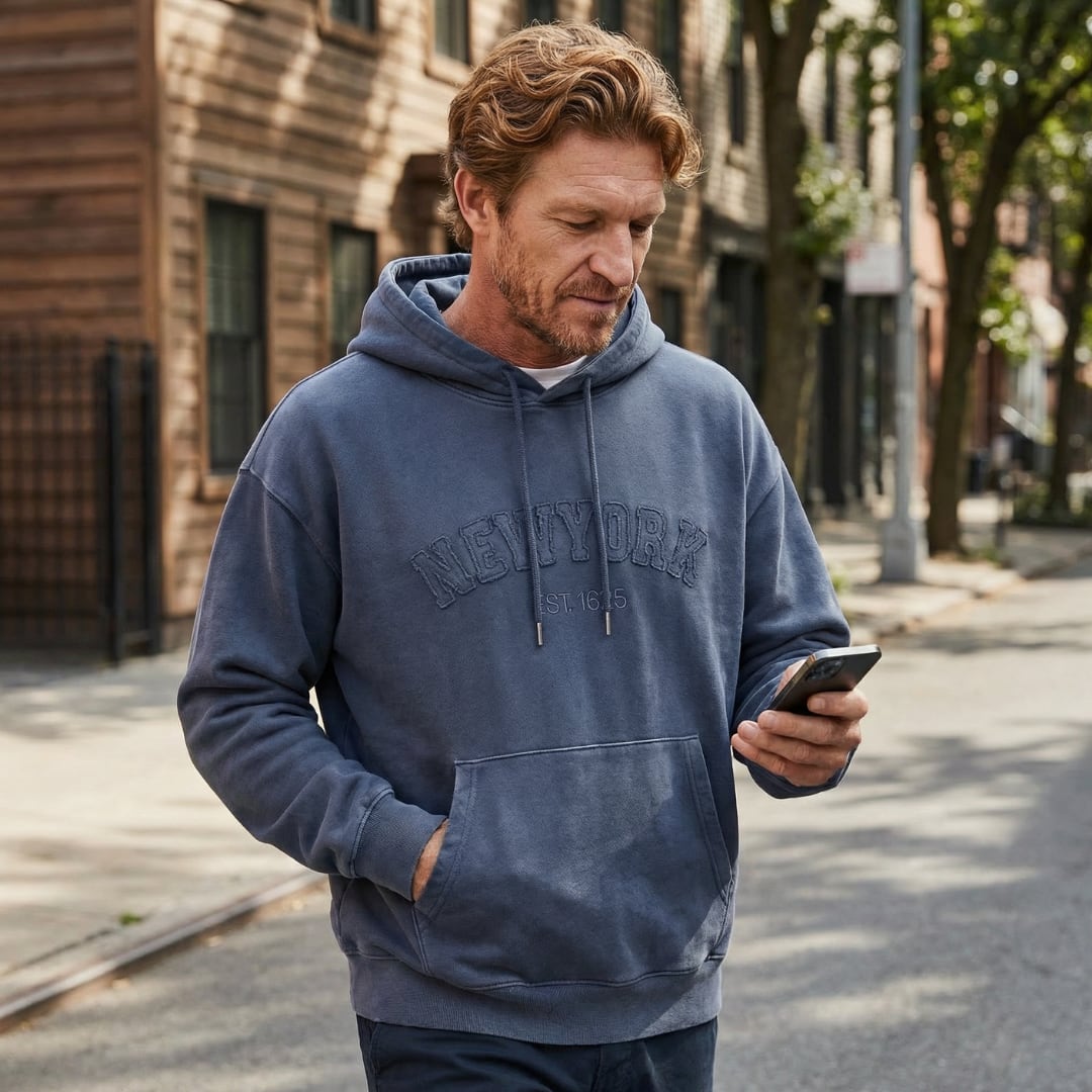 アメリカン ロゴ刺繍プルオーバーパーカー 2色 S2298