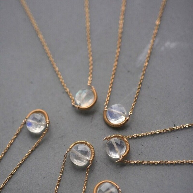 Moonstone necklace　B-22060109