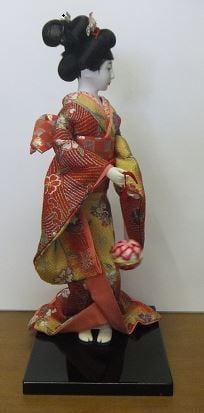 日本人形 まり 赤 Japan Ningyou Japanese doll | 額縁・絵画の平和堂