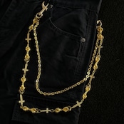 クロスダブルレイヤート ウォレットチェーン G206