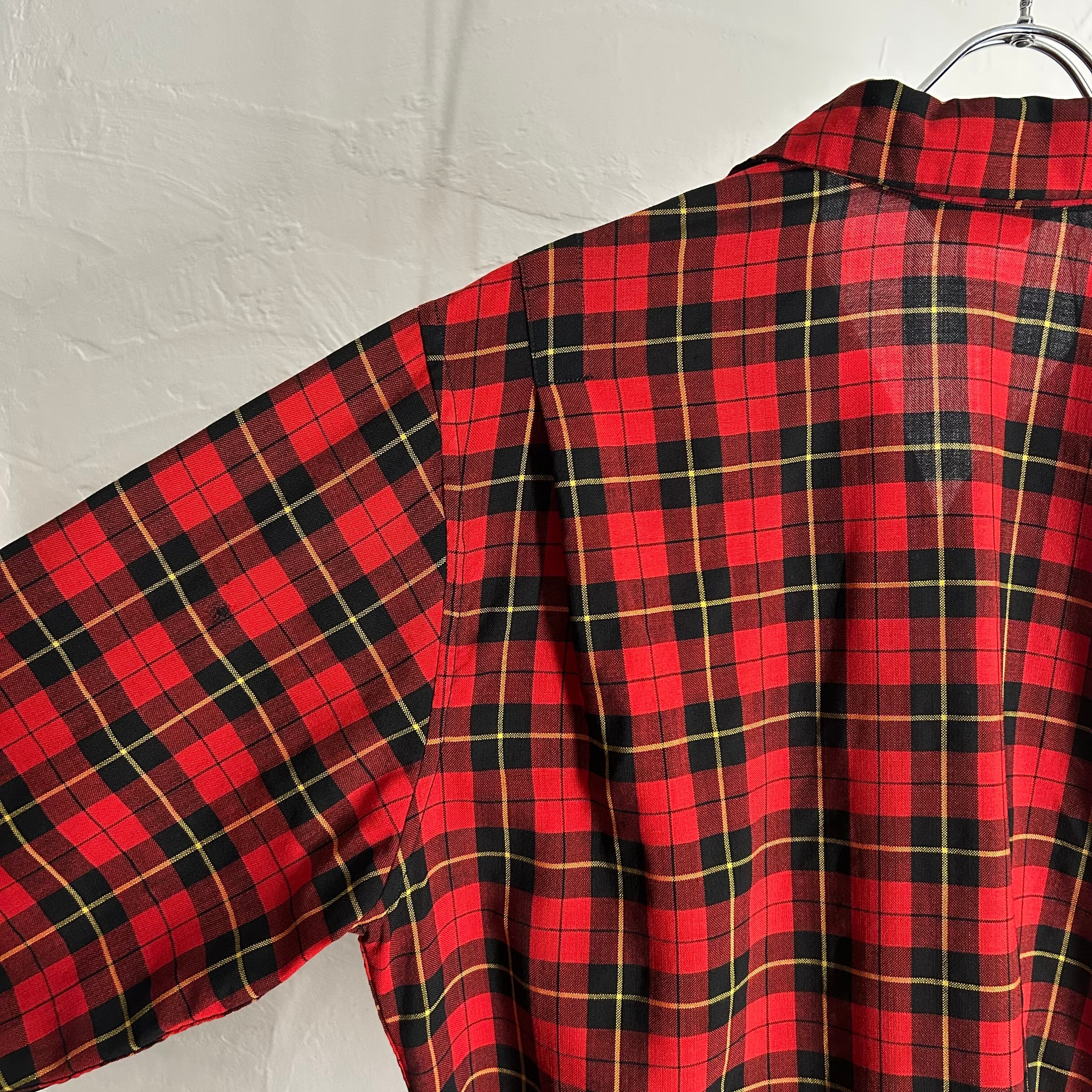 50s BOTANY Wool Open Collar Shirt | VOLAR