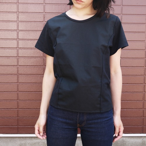 Shirts Fab. minimal cut&sew Black  ykcs-101
