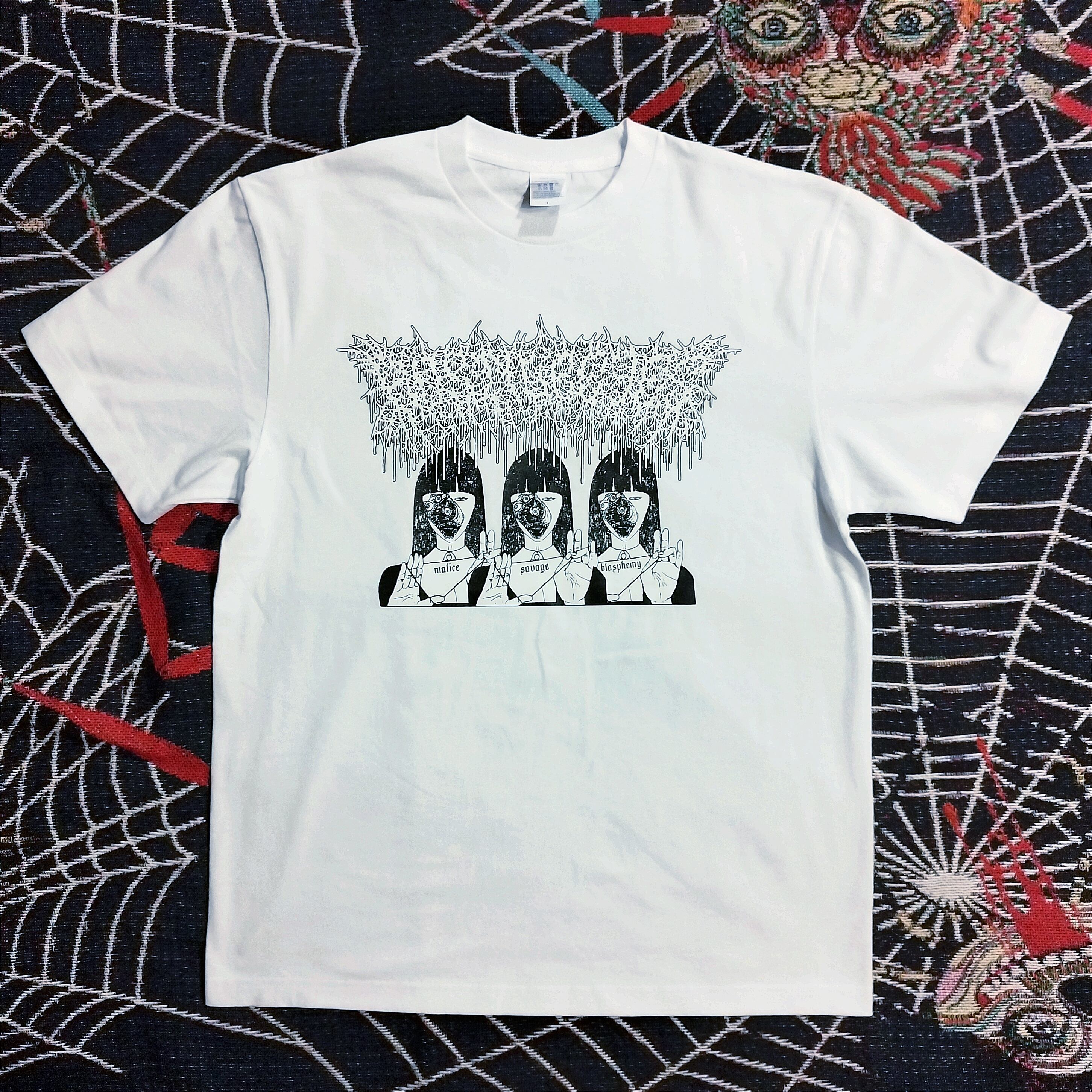 8.3販売開始】美人画 T-SHIRT(WHITE) ARTWORK BY 市場大介(ICHIBA