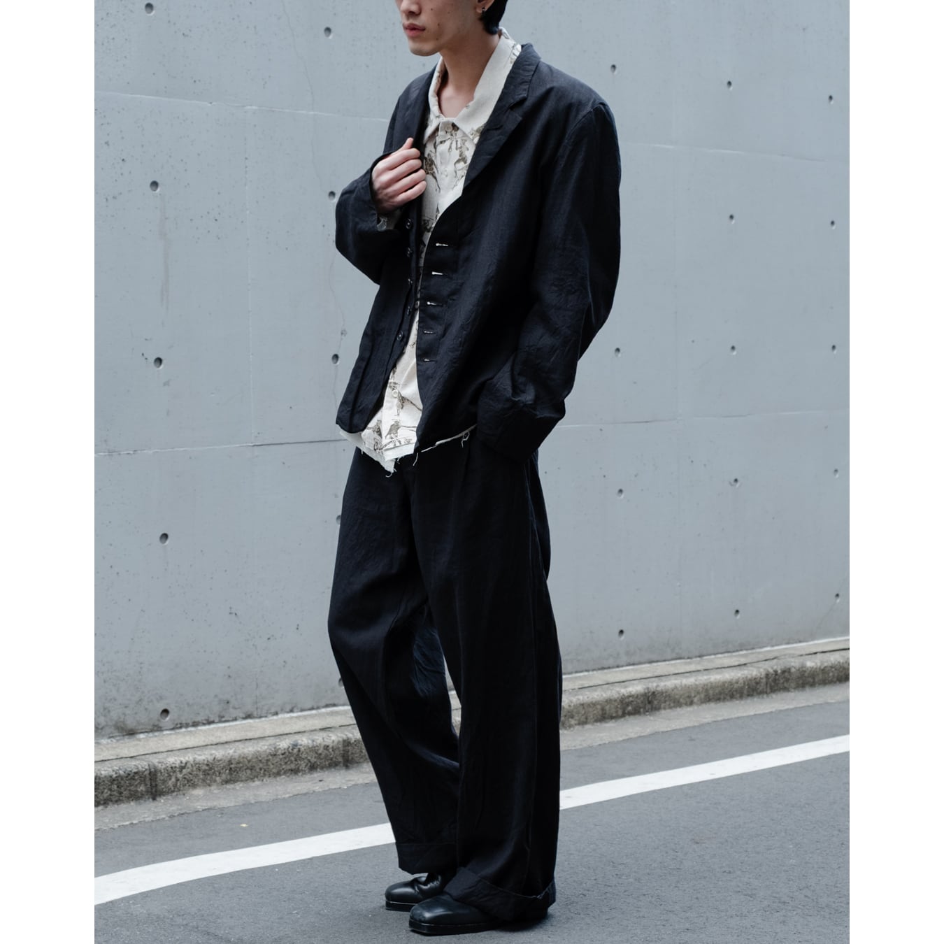 KLASICA] (クラシカ) 25s-SJK-B11 Layered front Short Jacket