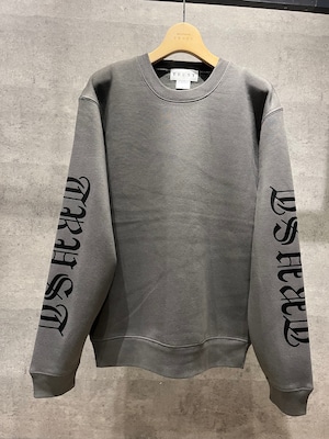 【グレー】original袖logo裏起毛sweat