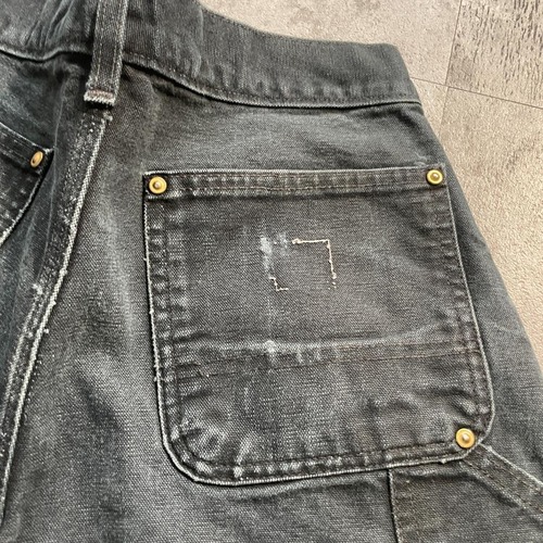 USA製 ブラック ダブルニー Carhartt B01BLK 29×30 詳細写真2