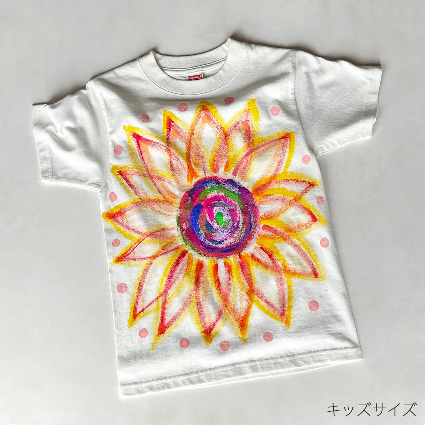 Age Factory Tシャツ 向日葵 himawari tee キッズ☆Tシャツ「 HIMAWARI C」全面に大きな向日葵をデザインしたT