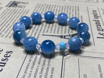 高品質No:1351天然石ミルキーゴールデンマイカ早い者勝ちブレスレット  