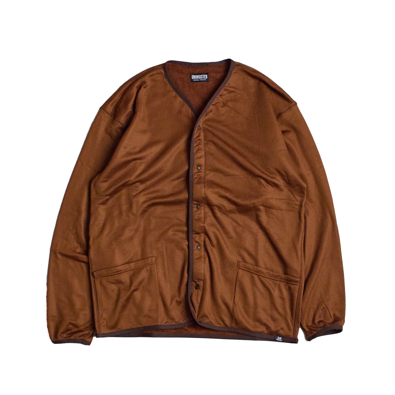 UNWASTED(アンウェイステッド)Path Cardigan -Brown オクタカーディガン アクティブインサレーション