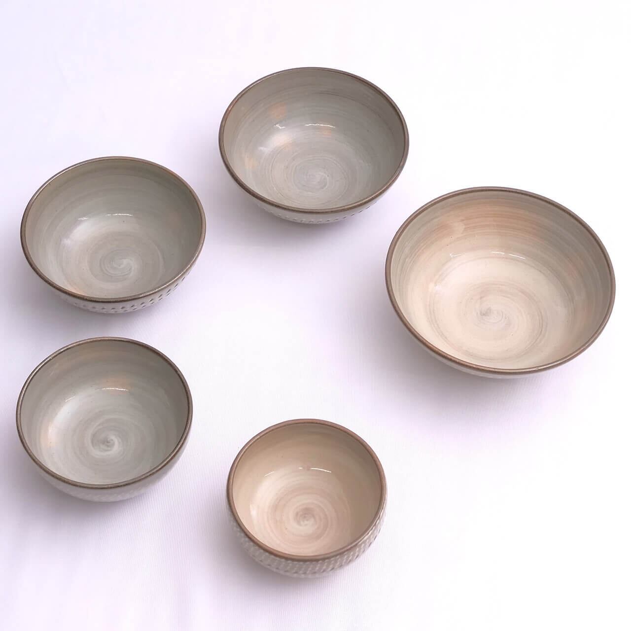 Co-ishiwara 百碗 灰釉飛鉋 蔵人窯 CHW-16 小石原焼 ご飯茶碗