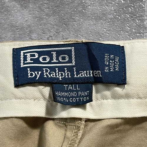90s Polo by Ralph Lauren ブラウンチノパンツ 詳細写真2