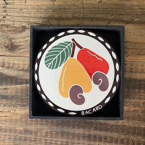 ボルジェス木版画 BACARO BORGES コースター 6枚セット