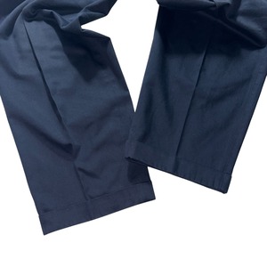 vintage GIANNI VERSACE dark navy cotton tucked pants