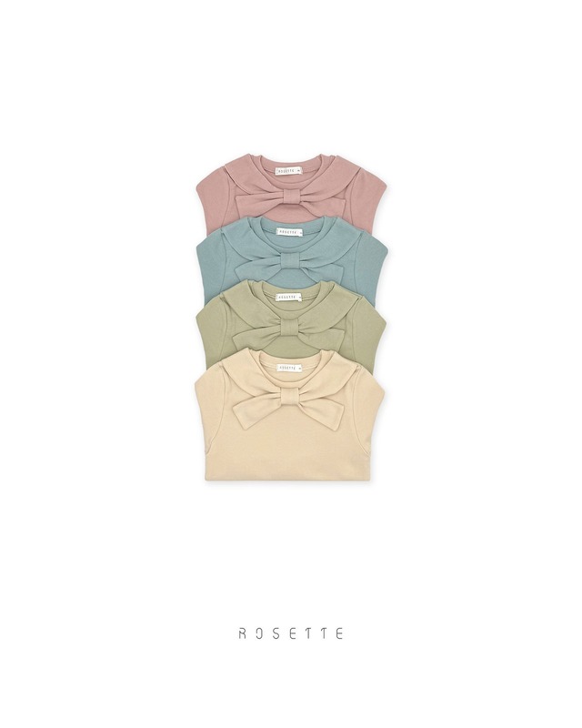 【取寄】rosette｜nana ribbon tee｜ナナリボンT｜XS-XL｜kids｜26 autumn