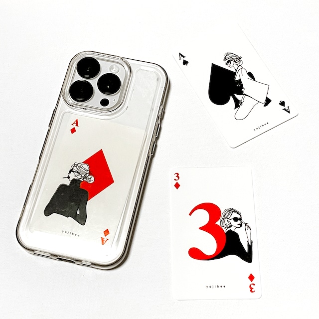 スマホインナーシート・“Playing cards_D”