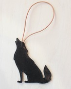 Hand Stitch Leather Dog Charm -Siberian Husky