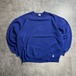 90s USA製 Russell V-neck 無地 ブルー XL