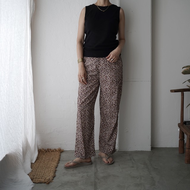 オーガニックコットンリラックスサルエルパンツ／People Tree