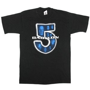 USED【L】Vintage 90s TV Drama Babylon 5 バビロン5 Tee / RUIT OF THE LOOM ©1996