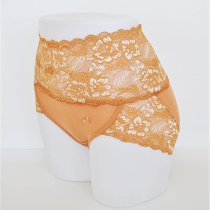 レース LLサイズ「ゴールド」立体構造 綿素材