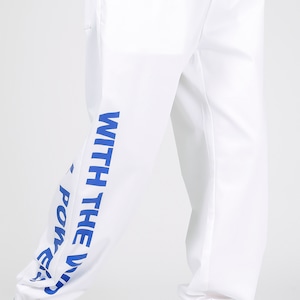 送料無料 【HIPANDA ハイパンダ】メンズ パンツ MEN'S PANTS / BLUE・WHITE