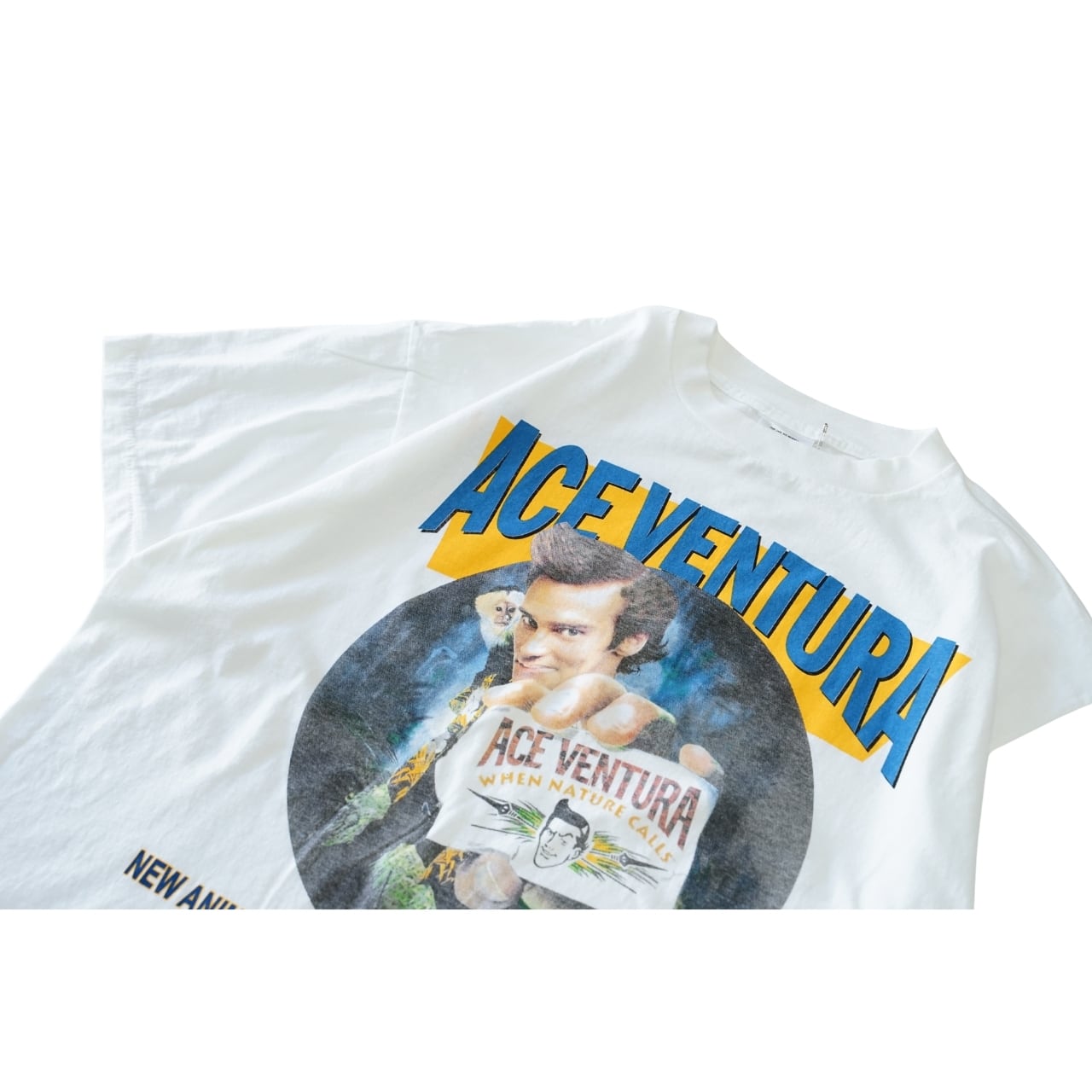 ACE VENTURA エース ベンチュラ ムービー Tシャツ ホワイト XL｜NA341