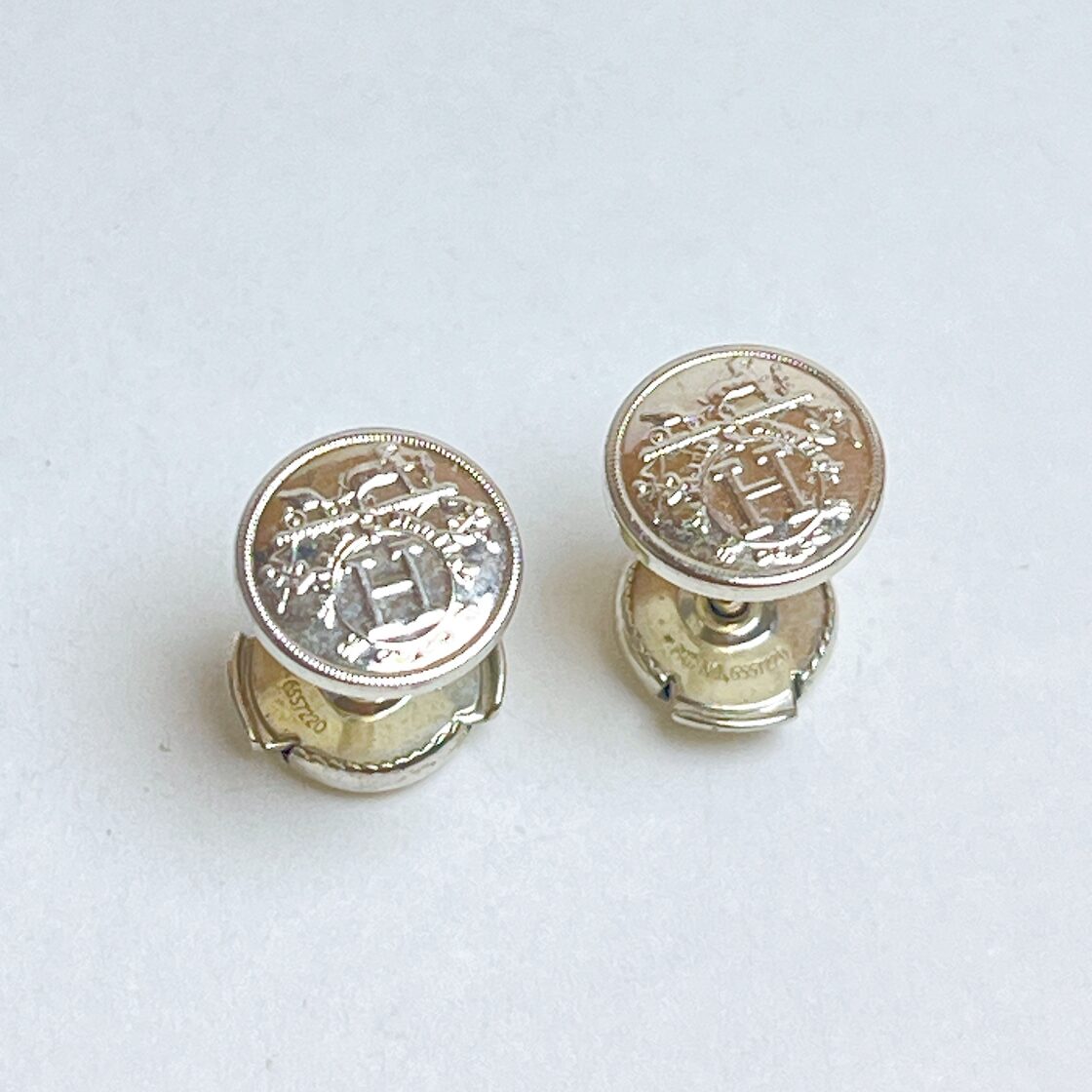 842 エルメス エクスリブリス スタッド ピアス 925 | Pay ID